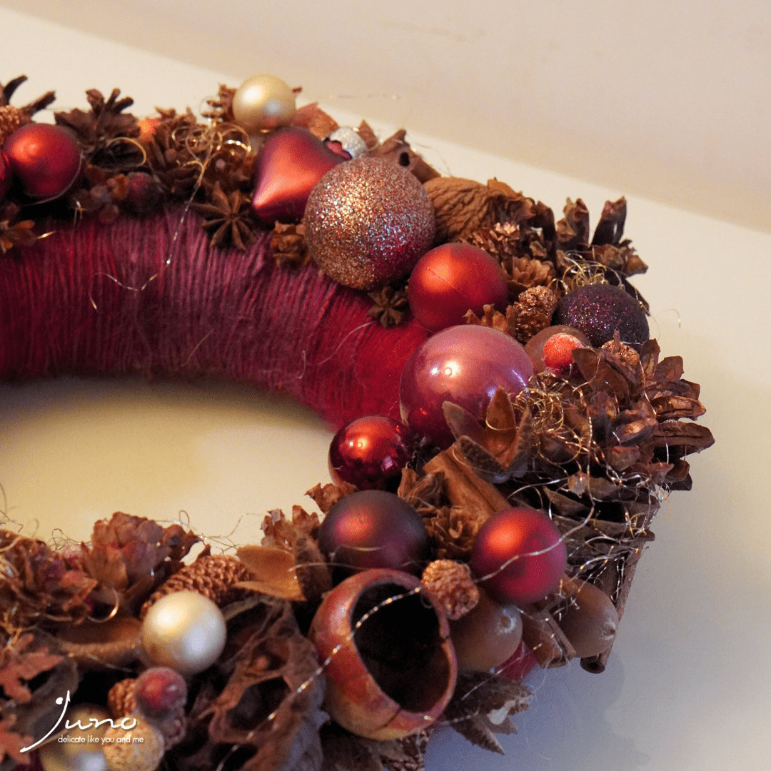 Coroniță de Crăciun uscată